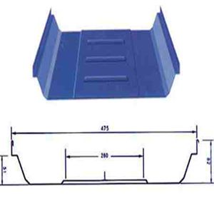 哈密彩钢YX51-260-475型彩钢压型板
