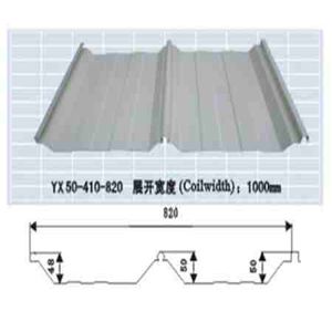 哈密彩钢YX50-410-820型彩色压型钢板