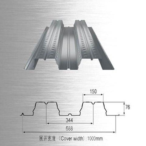 哈密钢结构YX76-344-688型楼承板